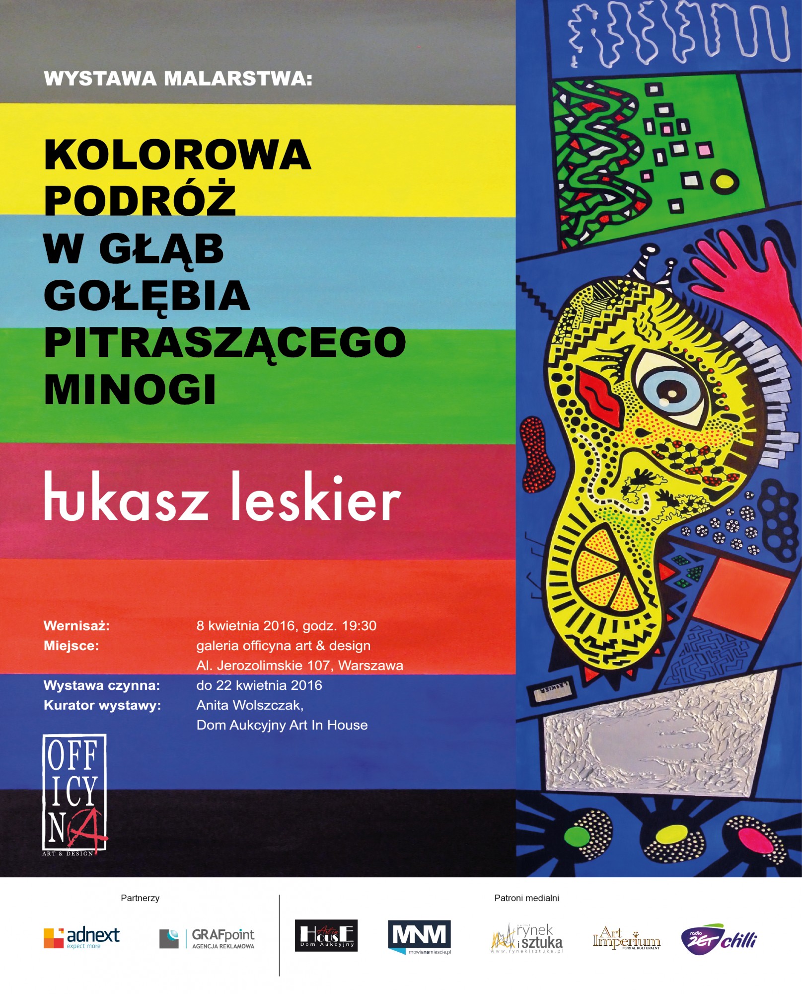 Wernisaż wystawy malarstwa Łukasza Leskiera: 