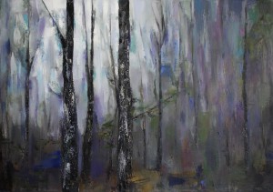 'las', olej na płótnie, 100x70 cm, 2015 (1280x901)
